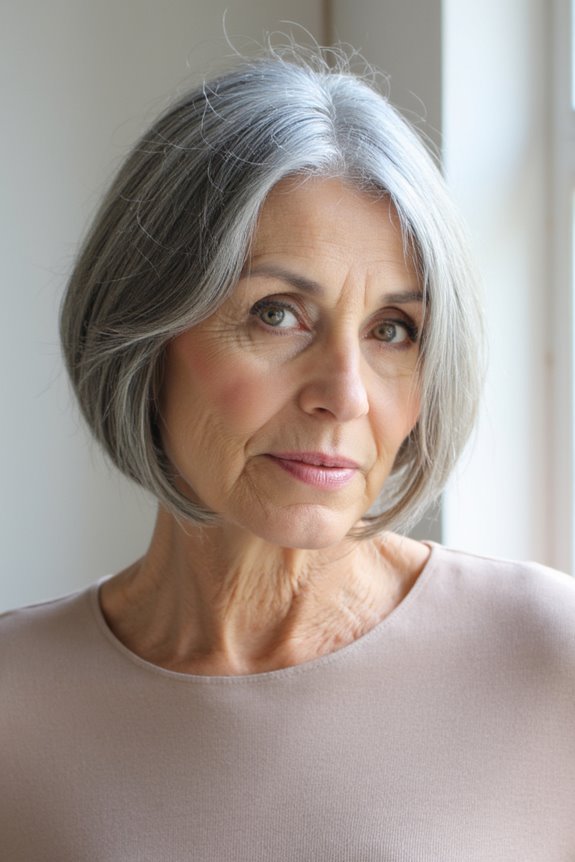 22+ No-Fuss, Yet Stylish Short Bob Haircuts for Women Over 70 in 2025 45 feathered bob for seniors