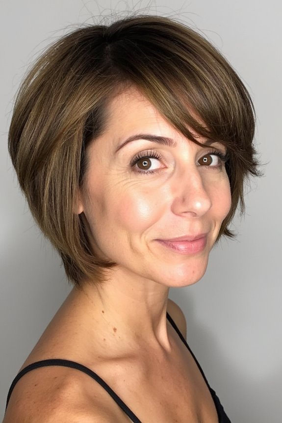 50+ Short Hairstyles for Thin, Fine Hair to Appear Thick & Full in 2025 38 feathered bob with layers