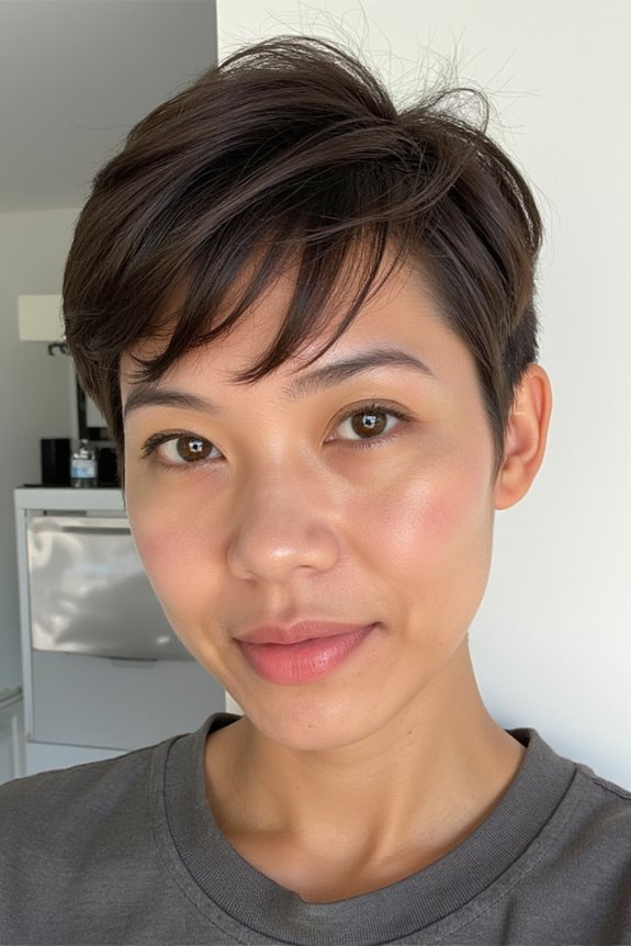 The 'Elf Crop' Haircut Is Trending and You Have to See These 25+ Examples in 2025 49 feathered fringe modern elegance