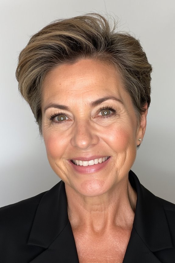 20+ Stunning Short Haircuts for Women Over 50 With Thick Hair in 2025 35 feathered hairstyle for maturity