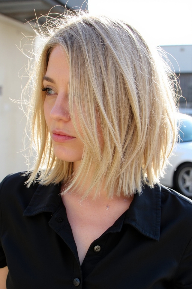 50+ Trendiest Short Blonde Bob Ideas Right Now 2025 84 feathered layered blonde bob