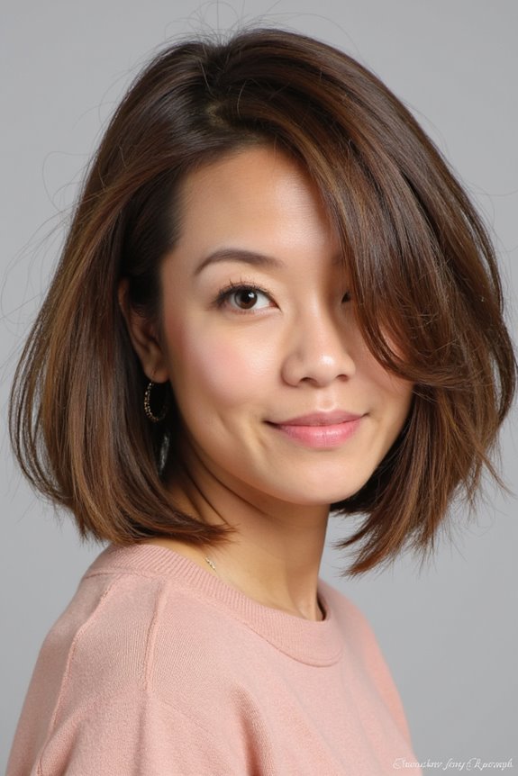 50+ Short Hairstyles for Thin, Fine Hair to Appear Thick & Full in 2025 144 feathered layered bob hairstyle
