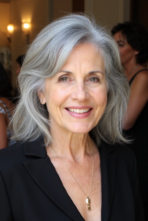 40+ Stunning Chin-Length Hairstyles Every Woman Over 60 Should Try in 2025 107 feathered layers for elegance