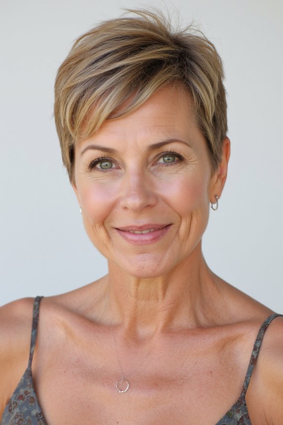 46+ Sexiest Short Hairstyles for Women Over 40 in 2025 31 feathered pixie cut elegance