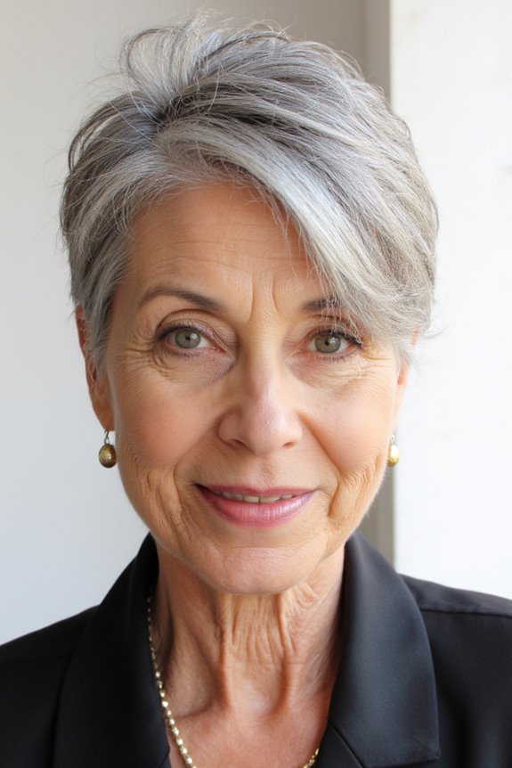 26+ Modern Pixie Shag Haircuts for Stylish Older Women in 2025 15 feathered textured pixie hairstyle