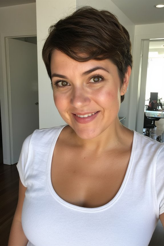 15+ Flattering Pixie Haircuts for Plus-Size Women in 2025 22 flattering pixie for round faces