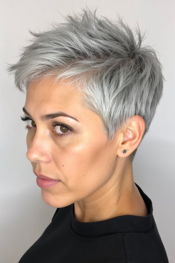 34+ Edgy Pixie Cuts for Women of All Ages and Hair Textures in 2025 61 frosted tips enhance pixie