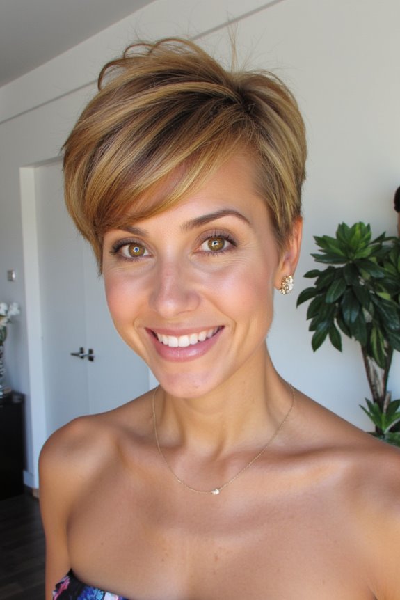 36+ Cutest Ways to Get a Pixie Cut With Highlights for a Dimensional Crop in 2025 101 golden honey pixie upgrade