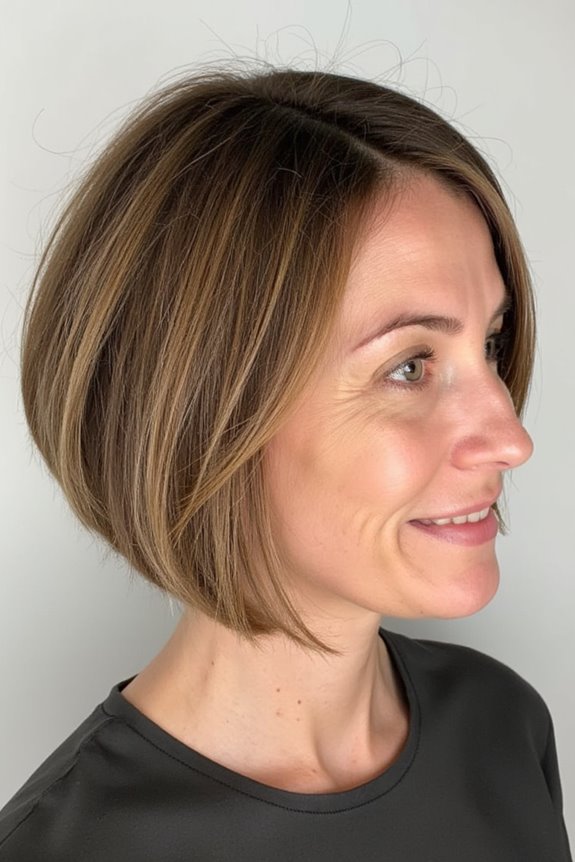 42+ Flattering Short Hairstyles for Long Faces in 2025 106 graduated bob with volume