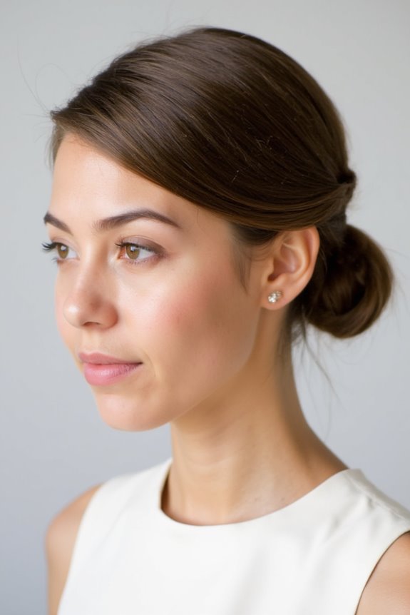 32+ Cute & Easy Updos for Short Hair for Special Occasions in 2025 14 half up knot for short hair