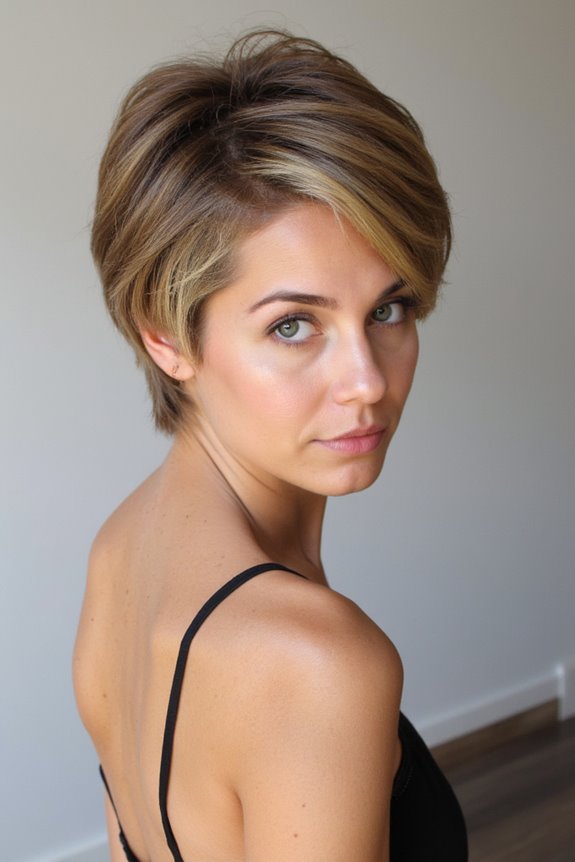 25+ Short, Light Brown Hair Ideas to Inspire Your Next Cut & Color for 2025 86 icy blonde highlights elegance