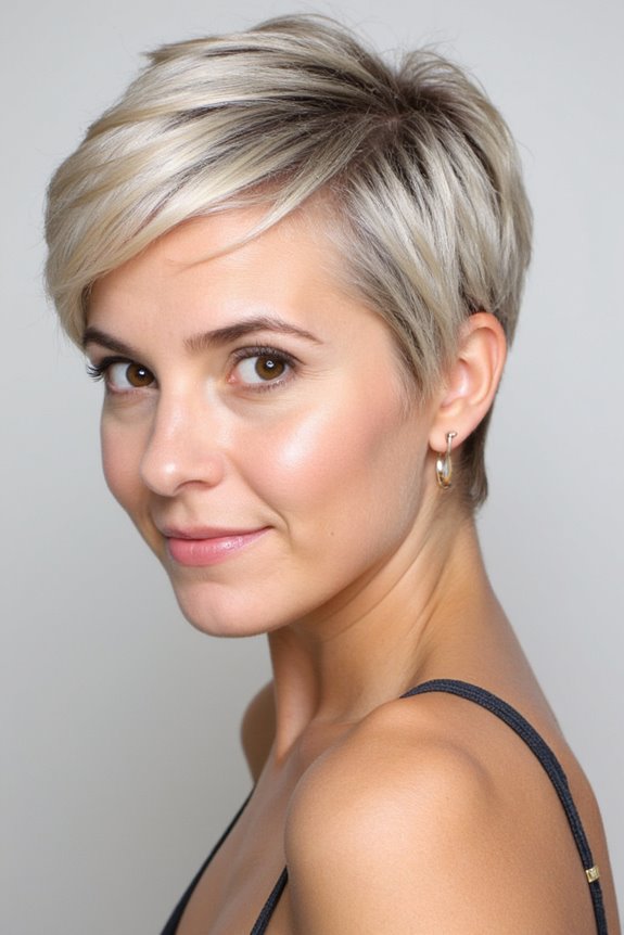 36+ Cutest Ways to Get a Pixie Cut With Highlights for a Dimensional Crop in 2025 109 icy blonde pixie ombre