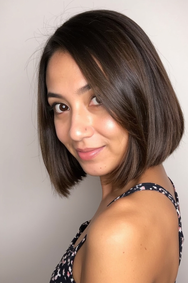 33+ Jaw-Length Bob Haircuts to See If You Want a Chic Crop in 2025 84 jaw length bob with asymmetry