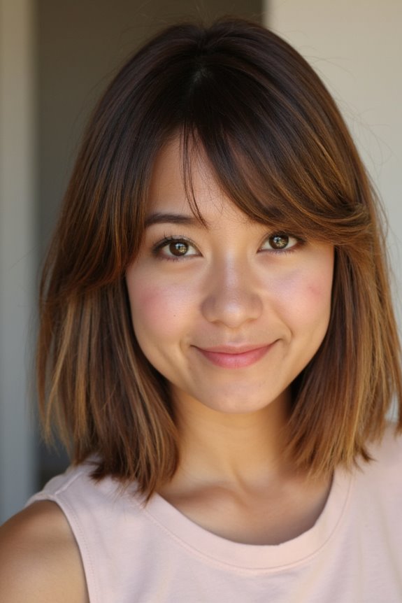 29 Ways You Can Get an Ear-Length Haircut and Still Look Cute in 2025 70 layered bangs for texture