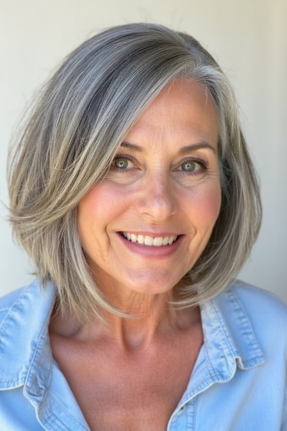 41+ Easy and Stylish Short Bobs With Bangs for Women Over 60 in 2025 134 layered bob with bangs