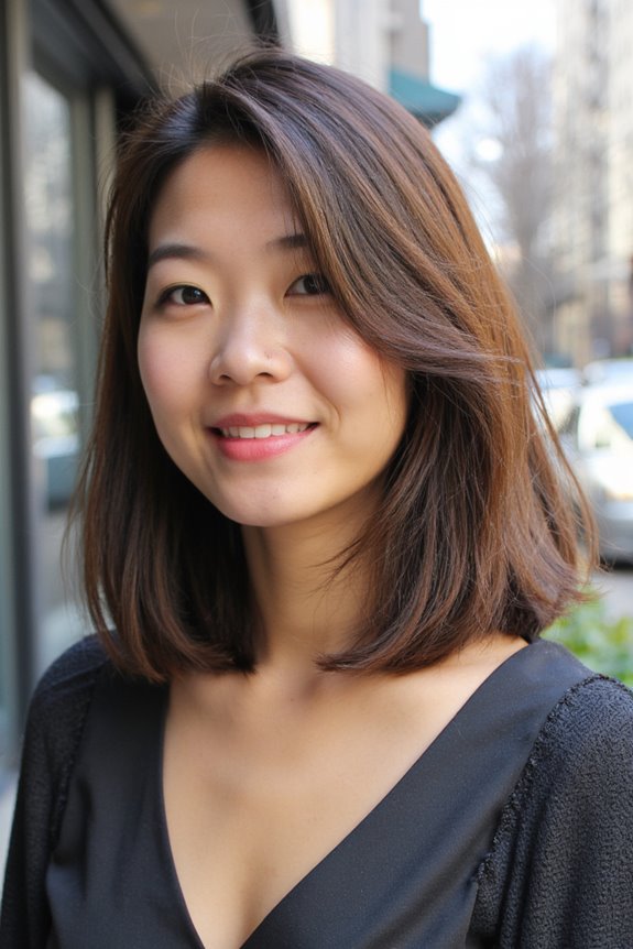 The Top 18+ Short Haircuts For Asian Girls Trending in 2025 6 layered bob with bangs