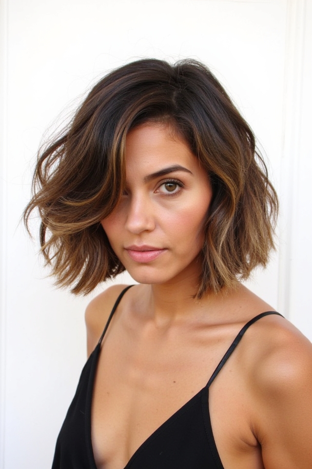 50+ Fantastic Short to Medium Layered Haircuts for That In-Between Length 2025 135 layered bob with curls