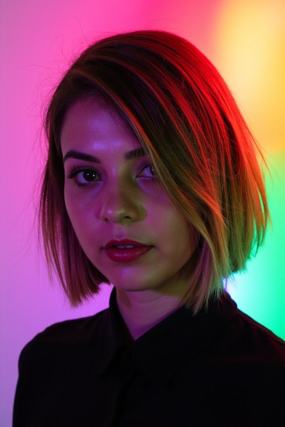 35+ Edgy Short Haircuts for Women Wanting a Bold, New Style in 2025 26 layered bob with highlights