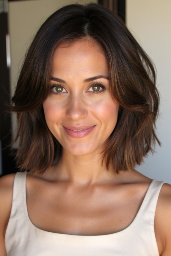 42+ Flattering Short Hairstyles for Long Faces in 2025 86 layered bob with waves