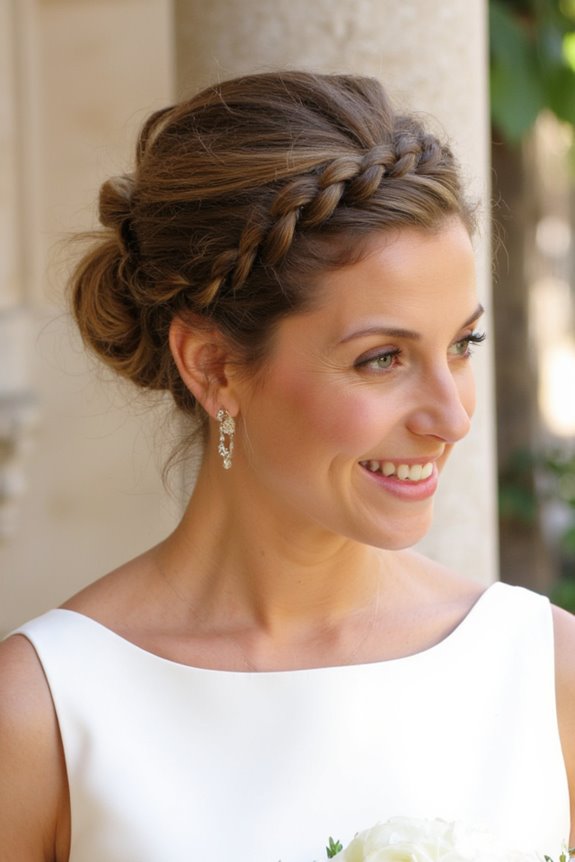 34+ Gorgeous Short Wedding Hairstyles and Bridal Hair Ideas in 2025 125 layered braids for weddings