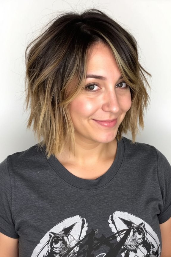 35+ Edgy Short Haircuts for Women Wanting a Bold, New Style in 2025 97 layered crop with balayage