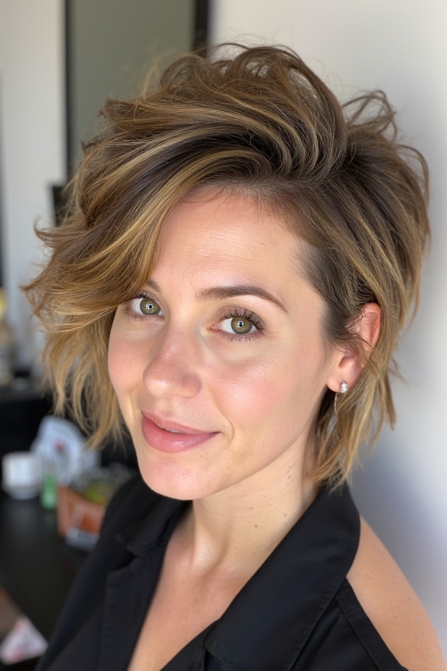 50+ Fantastic Short to Medium Layered Haircuts for That In-Between Length 2025 44 layered crown volume haircut