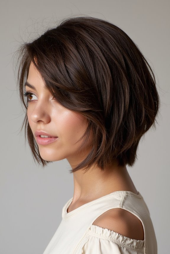 16+ Amazing Examples of Short Dark Brown Hair in 2025 10 layered dark brown crop