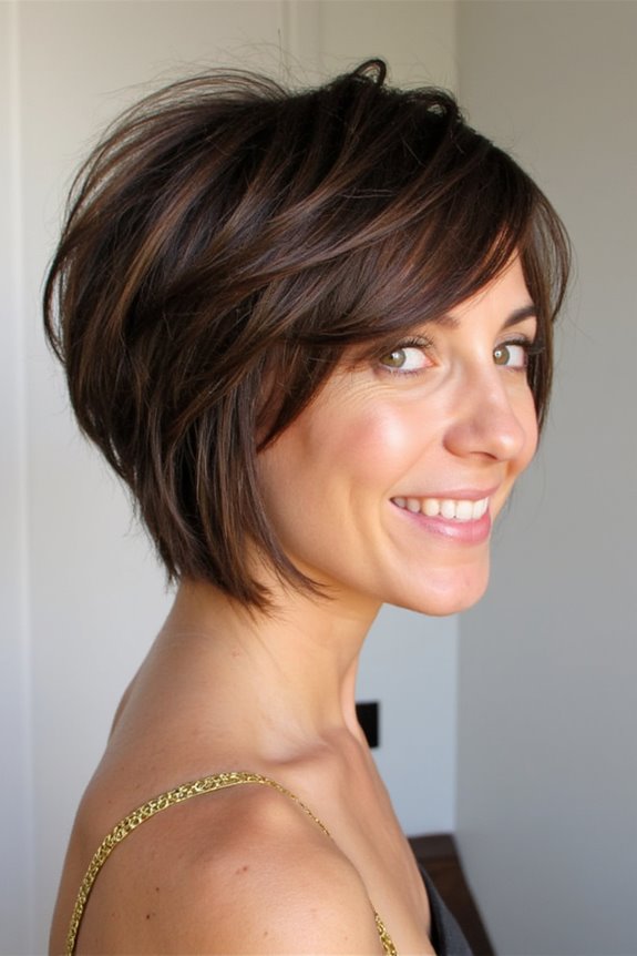 50+ Short Hairstyles for Thin, Fine Hair to Appear Thick & Full in 2025 50 layered haircut for volume