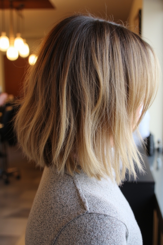 50+ Fantastic Short to Medium Layered Haircuts for That In-Between Length 2025 185 layered lob with side part