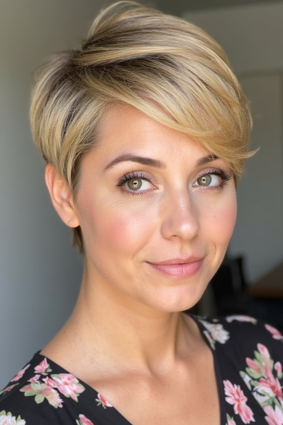 29+ Most Flattering Pixie Cuts for Oval Face Shapes in 2025 31 layered pixie haircut highlights