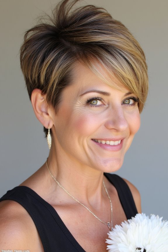 15+ Stylish Pixie Shag Haircuts for Women Over 40 to Try in 2025 6 layered pixie shag hairstyle