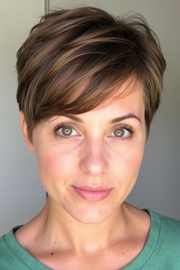 46+ Cute Short Haircuts for Short Hair Trending in 2025 70 layered pixie with bangs