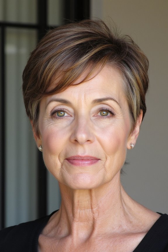 26+ Modern Pixie Shag Haircuts for Stylish Older Women in 2025 35 long bangs enhance pixie