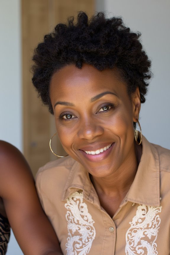 20+ Youthful Short Natural Haircuts for Black Women Over 50 in 2025 11 low maintenance textured hairstyle
