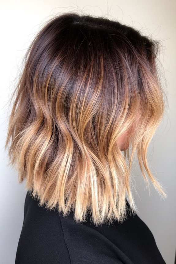 Top 40+ Short, Ombre Hair Color Ideas Trending Now in 2025 99 mahogany strawberry blonde ombre