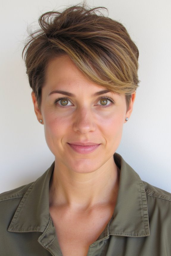 35+ Most Flattering Ways to Get a Pixie Cut for Round Face Shapes in 2025 21 messy choppy pixie haircut