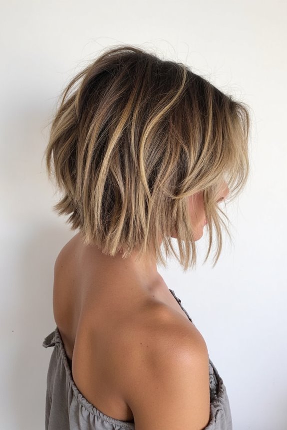 40+ Messy Short Hairstyles That Are Effortlessly Chic in 2025 108 messy layered bob highlights
