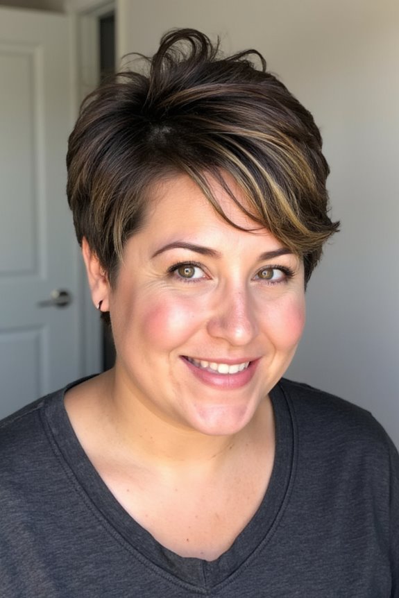 15+ Flattering Pixie Haircuts for Plus-Size Women in 2025 48 messy pixie subtle waves