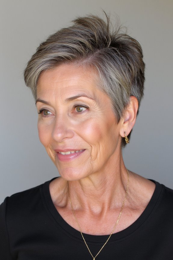 49+ Best Short Hairstyles for Women Over 50 With Fine Hair in 2025 52 messy pixie tapered style