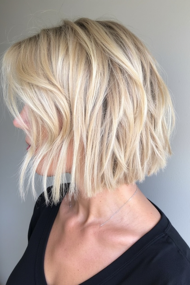 50+ Trendiest Short Blonde Bob Ideas Right Now 2025 65 messy textured blonde bob