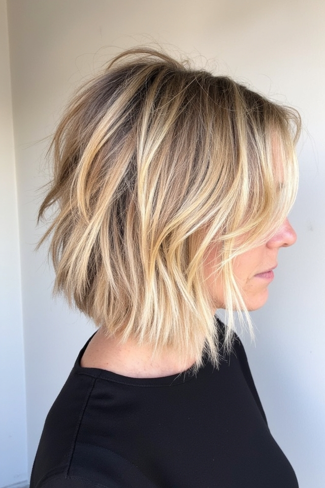 50+ Trendiest Short Blonde Bob Ideas Right Now 2025 121 messy textured blonde bob