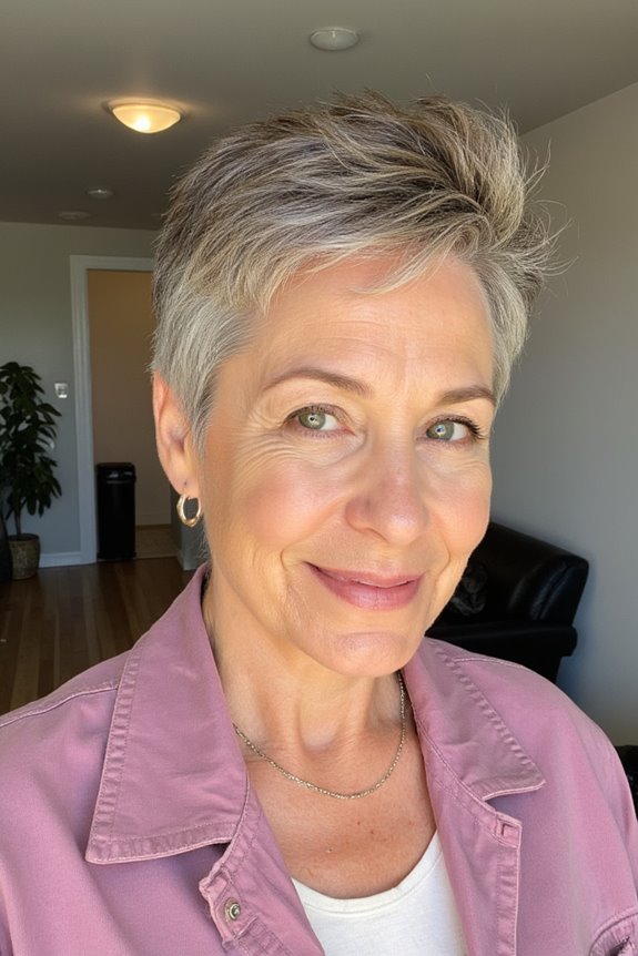 43+ Trendiest Pixie Haircuts for Women Over 50 in 2025 54 messy textured pixie style