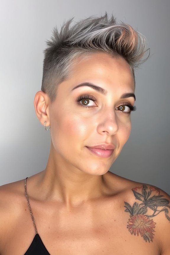 50+ Types of Undercut Pixie Cuts & How to Rock It Best in 2025 124 metallic undercut pixie hairstyle