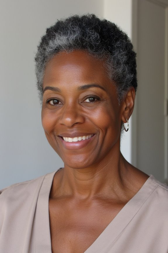 15+ Beautiful Short Natural Haircuts for Black Women Over 60 in 2025 54 mini afro with precision