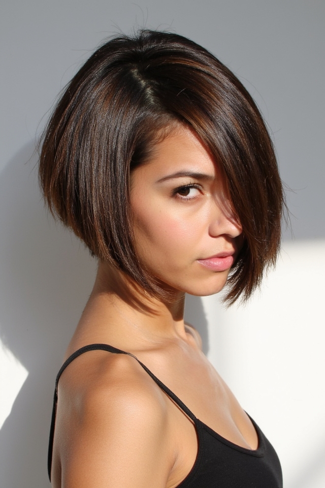 36+ Short Asymmetrical Bob Hairstyles Trending in 2025 103 minimalist asymmetrical bob technique