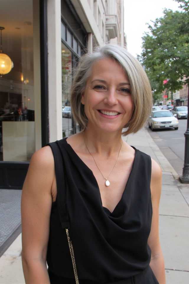 42+ Classic Short Bob Haircuts for Ladies Over 60 Who Want a Youthful Style in 2025 13 modern asymmetrical bob elegance