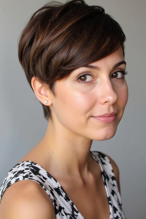 29+ Most Flattering Pixie Cuts for Oval Face Shapes in 2025 61 modern pixie with bangs