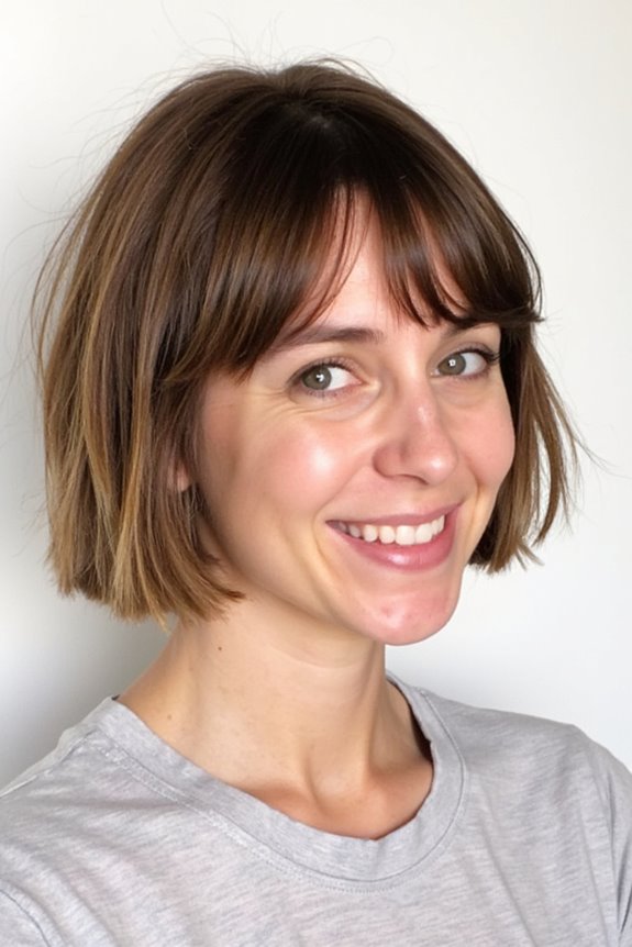 37+ Best Ways to Wear Curtain Bangs With Short Hair in 2025 128 natural short hair elegance