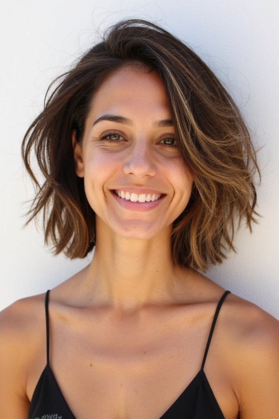 47+ Trendy Short Bob Haircuts & Hairstyles Women Are Getting in 2025 136 natural textured bob styling
