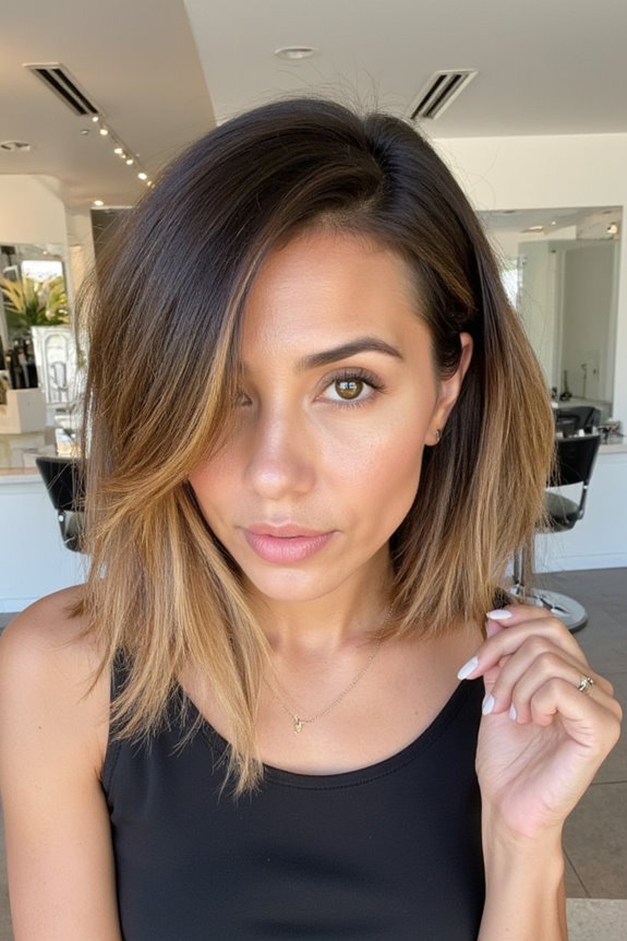 Top 22+ Short Inverted Bob Haircuts Trending in 2025 36 ombre inverted bob style